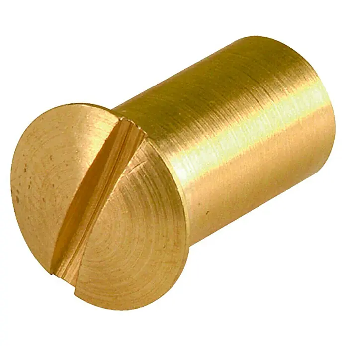 12 Vis à Bois Cylindriques Laiton M4x16mm - Quincaillerie Meuble Uxcell
