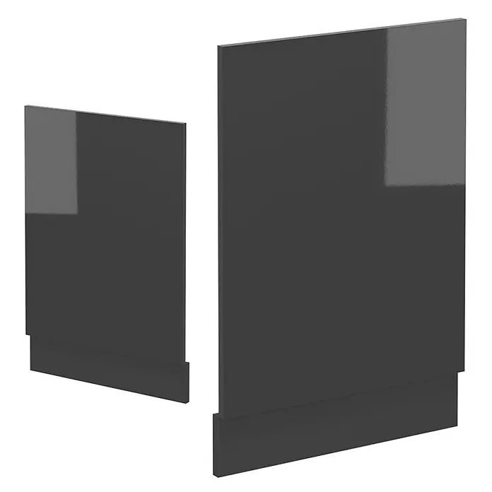 Vicco Frontblende R-Line, Anthrazit Hochglanz, 45 cm - 