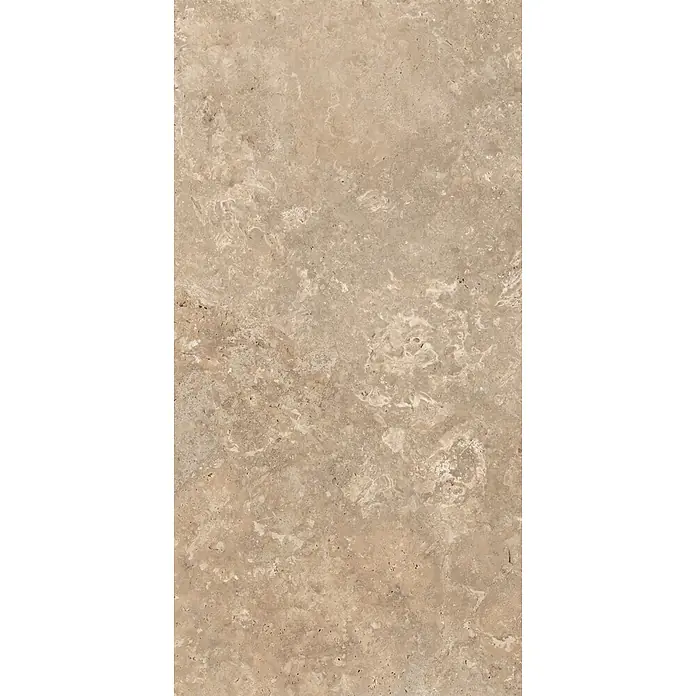 Feinsteinzeugfliese CREMA TRAVERTINO – 60 x 120 cm, Travertinoptik, Mat - 