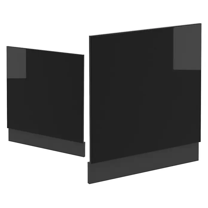 Vicco Frontblende R-Line, Schwarz Hochglanz, 60 cm - 