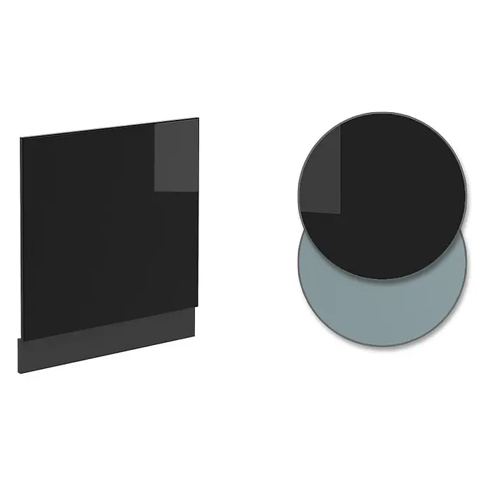 Vicco Frontblende R-Line, Schwarz Hochglanz, 60 cm - 