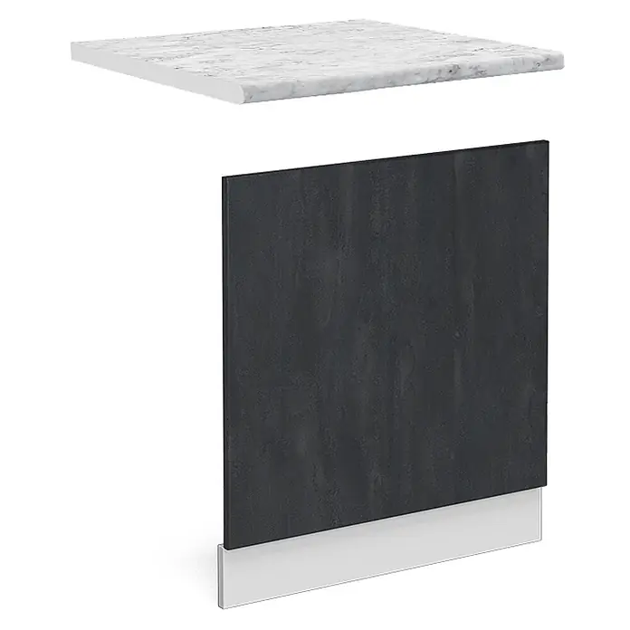 Vicco Frontblende R-Line, Schwarz Beton, 60 cm - 