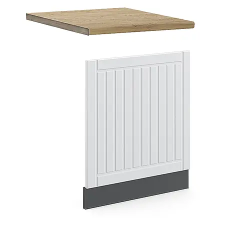 Frontblende Fame-Line 60 cm Weiß Landhaus Art.-Nr. 46554