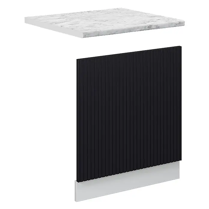 Vicco Frontblende Fame-Line, Schwarz gestreift, 60 cm - 