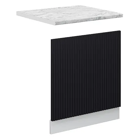Vicco Frontblende Fame-Line, Schwarz gestreift, 60 cm