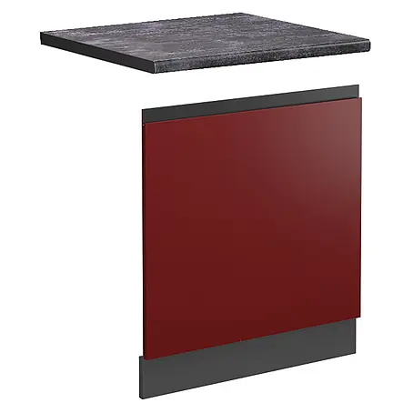 Vicco Frontblende R-Line, Rot, 60 cm