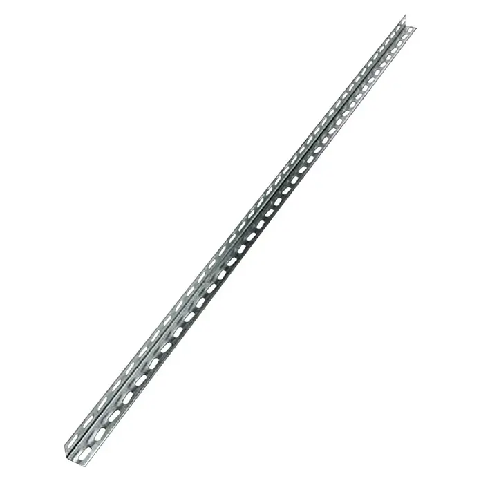 Regalux Winkelprofil - L x B x H: 4 x 4 x 150 cm, Verzinkt - Lochwinkelprofil aus Metall, ideal für vielfältige Konstruktionen und Montagearbeiten. Robust und vielseitig einsetzbar.