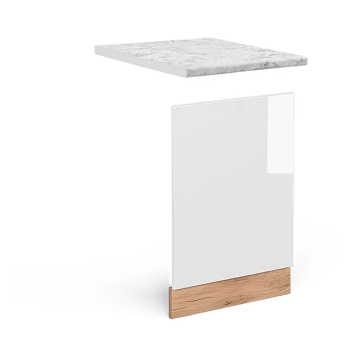 Vicco Frontblende R-Line, Weiß Hochglanz, 45 cm - 