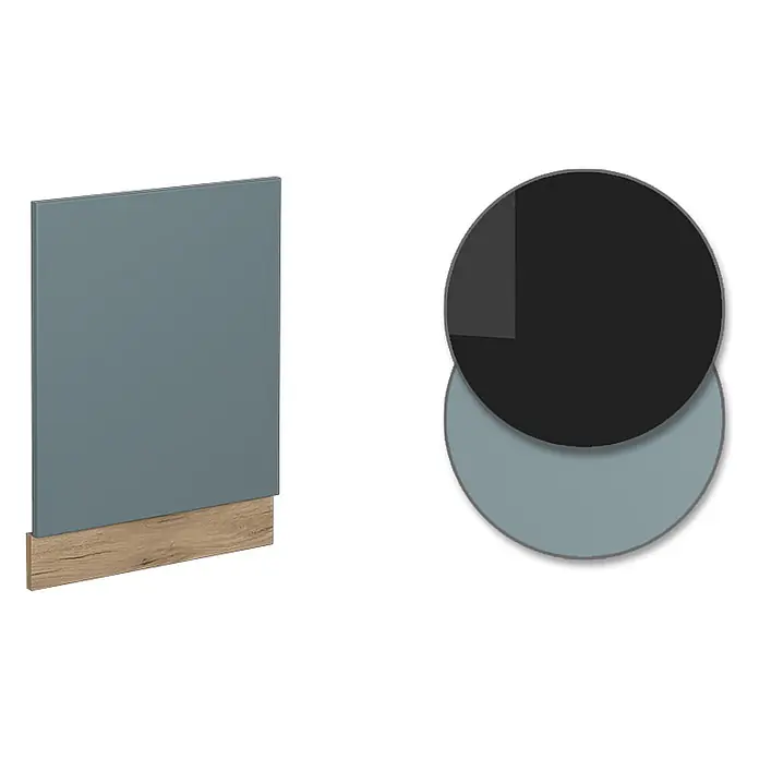 Vicco Frontblende R-Line, Blau-Grau, 45 cm - 