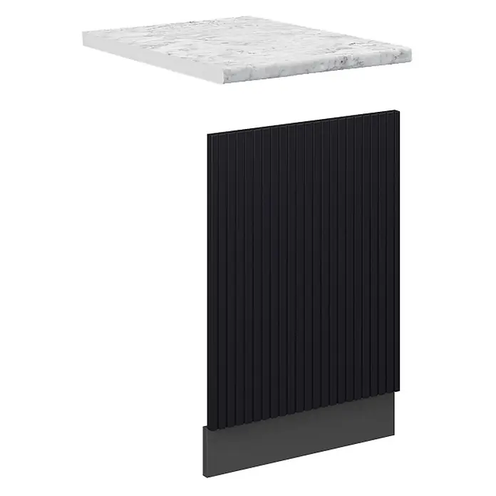 Vicco Frontblende Fame-Line, Schwarz gestreift, 45 cm - 