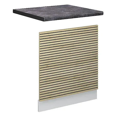 Frontblende Fame-Line 60 cm Eiche Paneel Art.-Nr. 51450