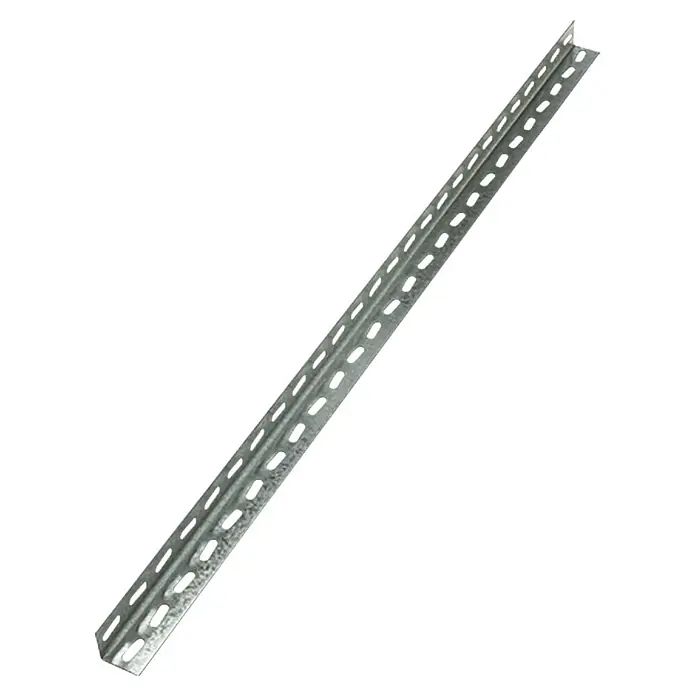 Regalux Winkelprofil - L x B x H: 4 x 4 x 100 cm, Verzinkt - L-förmiges Stahlprofil mit Lochmuster, ideal für stabile Konstruktionen. Vielseitig einsetzbar im Heimwerker- und Industriebereich.