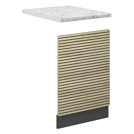 Vicco Frontblende Fame-Line, Eiche Paneel, 45 cm