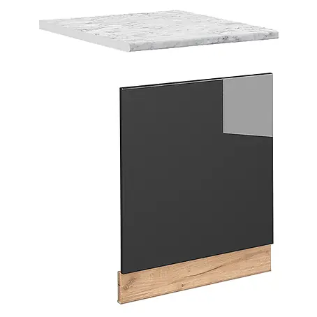 Vicco Frontblende Fame-Line, Anthrazit Hochglanz, 60 cm