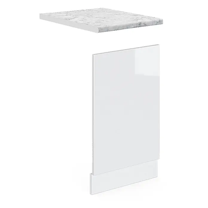 Vicco Frontblende R-Line, Weiß Hochglanz, 45 cm - 