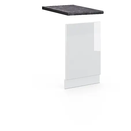 Vicco Frontblende Fame-Line, Weiß Hochglanz, 45 cm