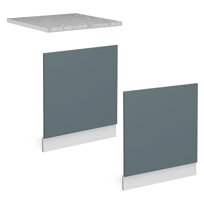 Vicco Frontblende R-Line, Blau-Grau, 60 cm - 