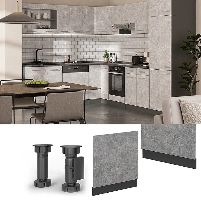 Vicco Frontblende R-Line, Beton, 60 cm - 