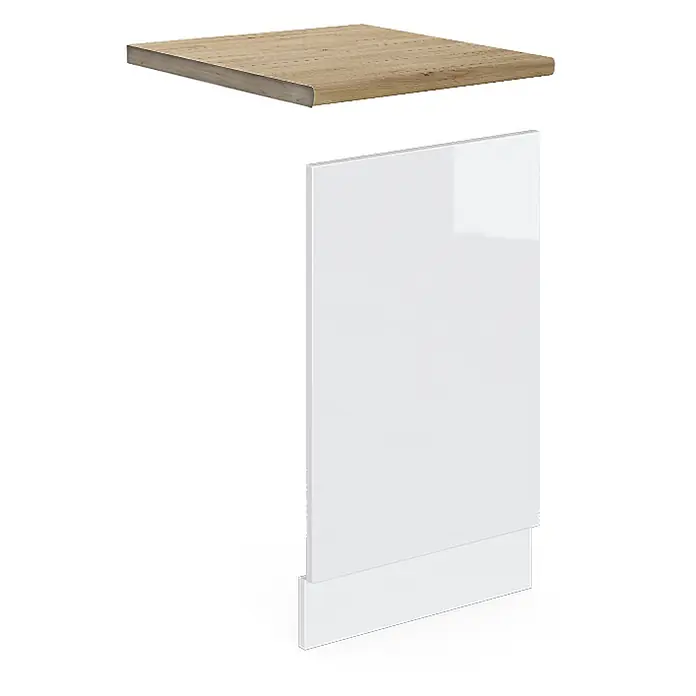 Vicco Frontblende R-Line, Weiß Hochglanz, 45 cm - 