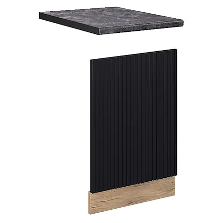 Vicco Frontblende Fame-Line, Schwarz gestreift, 45 cm