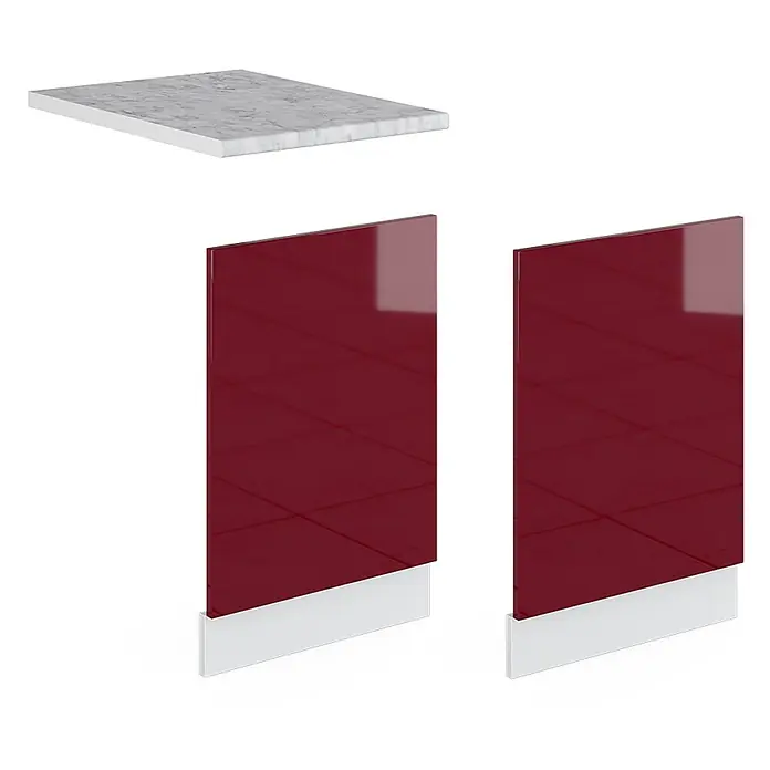 Vicco Frontblende R-Line, Rot Hochglanz, 45 cm - 