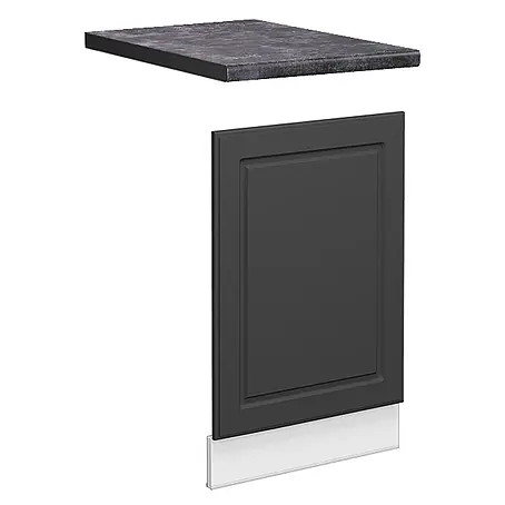 Vicco Frontblende Fame-Line, Anthrazit-Gold Landhaus, 45 cm