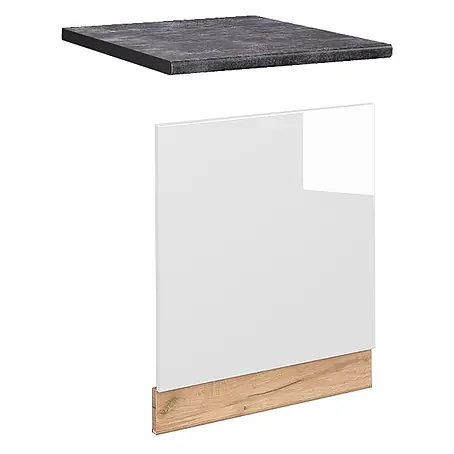 Frontblende Fame-Line 60 cm Weiß Hochglanz Art.-Nr. 46307
