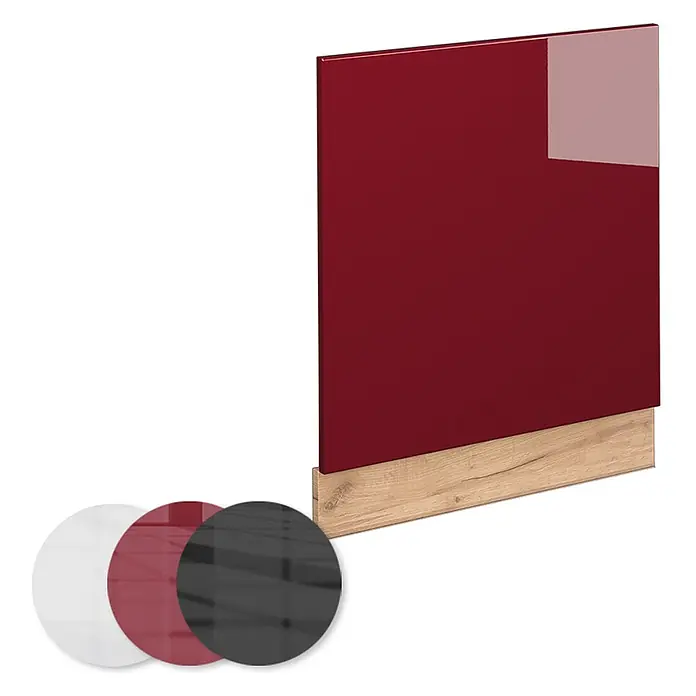 Vicco Frontblende Fame-Line, Bordeaux Hochglanz, 60 cm - 