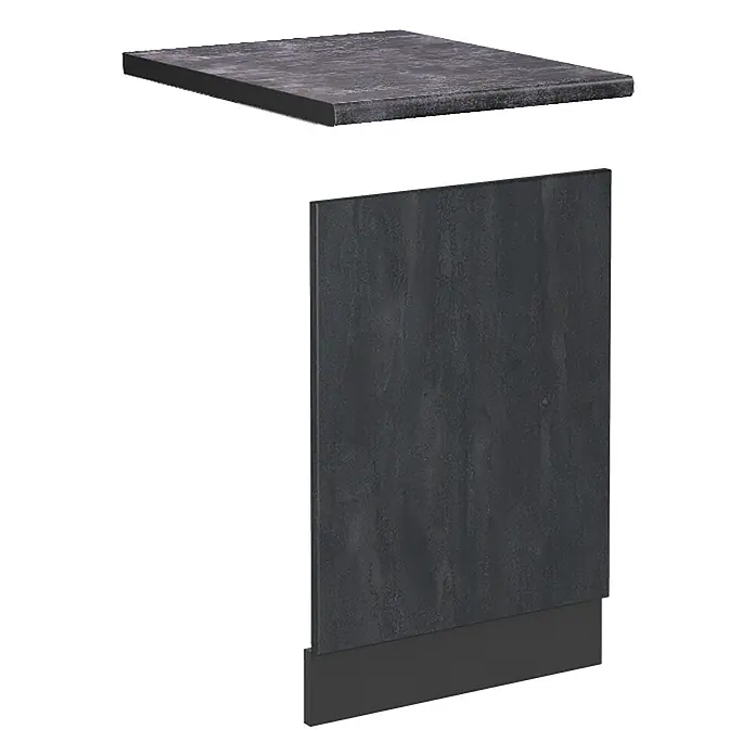 Vicco Frontblende R-Line, Schwarz Beton, 45 cm - 