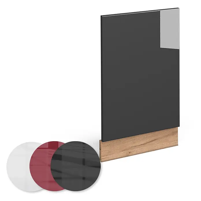Vicco Frontblende Fame-Line, Anthrazit Hochglanz, 45 cm - 