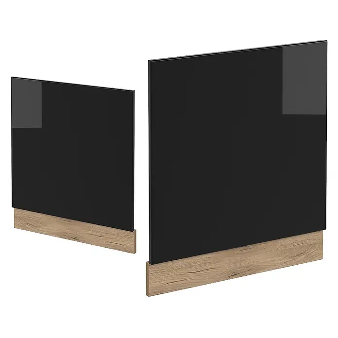 Vicco Frontblende R-Line, Schwarz Hochglanz, 60 cm - 