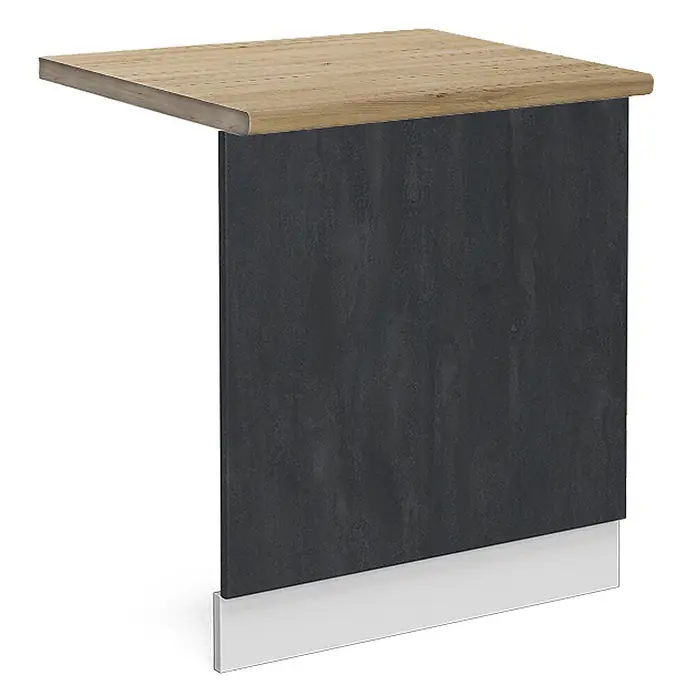 Vicco Frontblende R-Line, Schwarz Beton, 60 cm - 