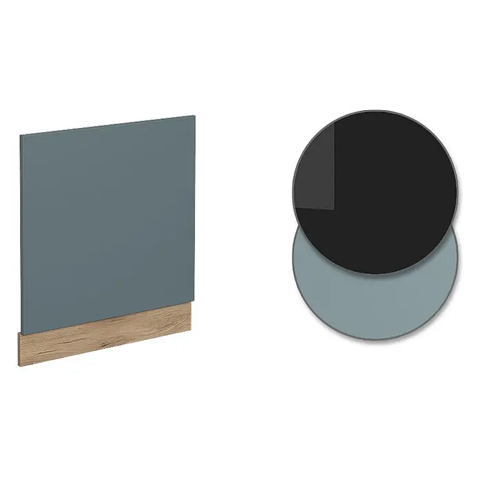 Vicco Frontblende R-Line, Blau-Grau, 60 cm - 