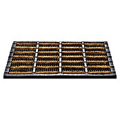 Deurmat Mudbuster (Materiaalmix, Zwart/Naturel, 60 x 40 cm, 70% Kokosnoot, 30% Rubber)