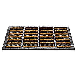 Deurmat Mudbuster (Zwart/Naturel, 60 x 40 cm)
