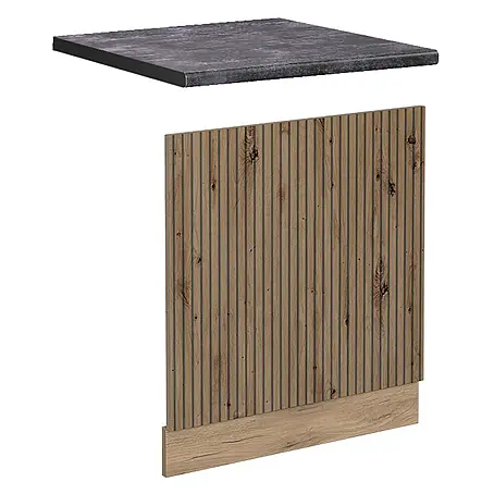 Vicco Frontblende R-Line, Artisan-Eiche, 60 cm