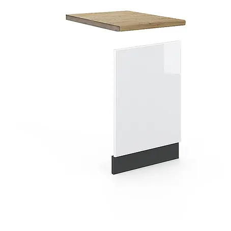 Vicco Frontblende Fame-Line, Weiß Hochglanz, 45 cm