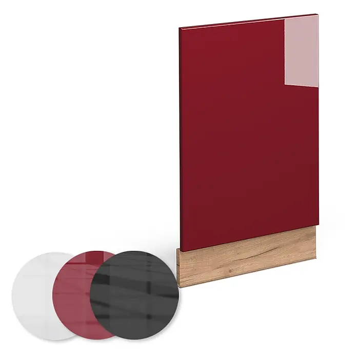 Vicco Frontblende Fame-Line, Bordeaux Hochglanz, 45 cm - 