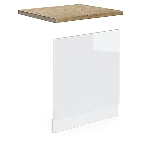 Vicco Frontblende R-Line, Weiß Hochglanz, 60 cm