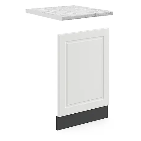 Frontblende R-Line 45 cm Weiß Landhaus Art.-Nr. 46637
