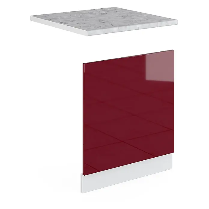 Vicco Frontblende R-Line, Rot Hochglanz, 60 cm - 