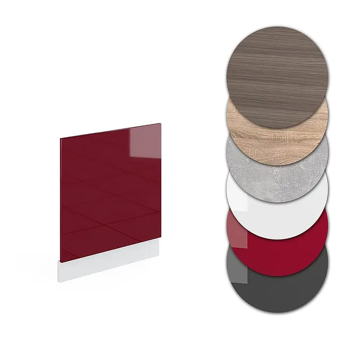 Vicco Frontblende R-Line, Rot Hochglanz, 60 cm - 