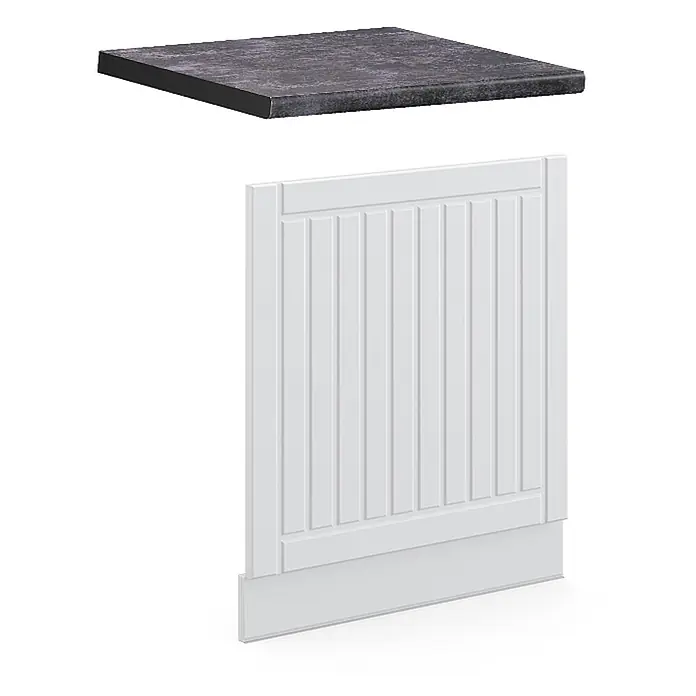 Frontblende Fame-Line 60 cm Weiß Landhaus Art.-Nr. 45495 - 