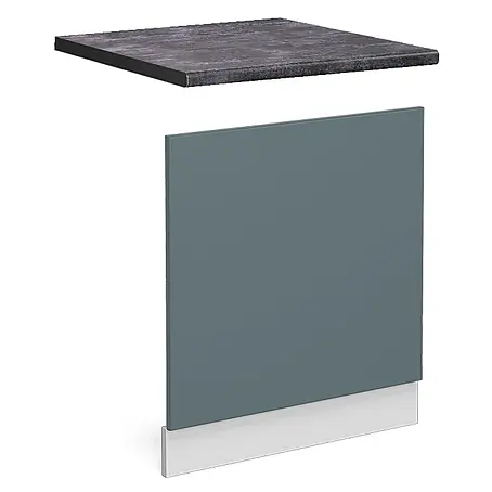 Vicco Frontblende R-Line, Blau-Grau, 60 cm
