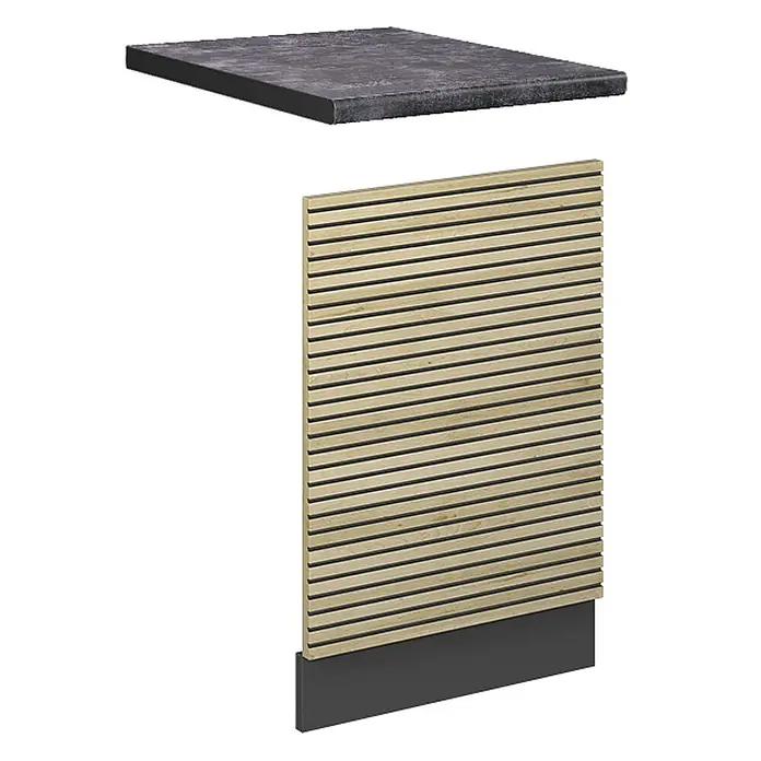 Vicco Frontblende Fame-Line, Eiche Paneel, 45 cm - 