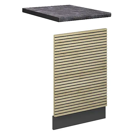 Vicco Frontblende Fame-Line, Eiche Paneel, 45 cm