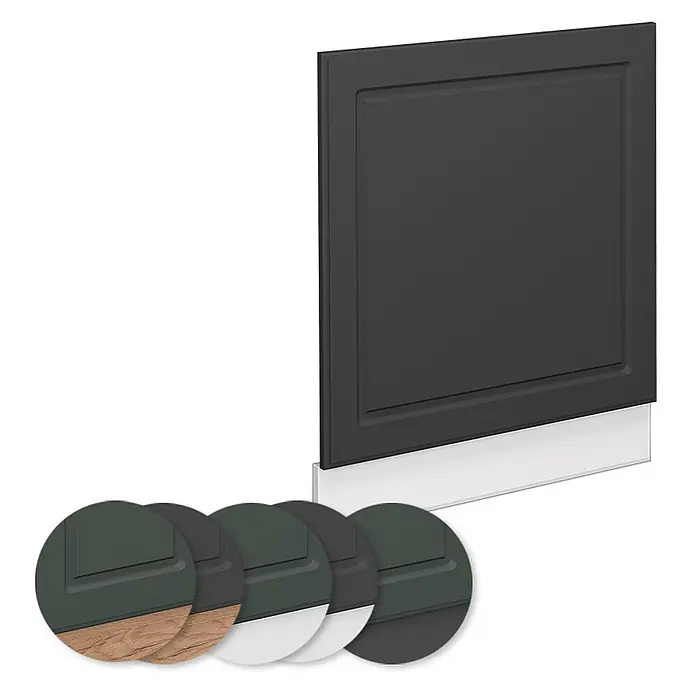 Vicco Frontblende Fame-Line, Anthrazit-Gold Landhaus, 60 cm - 