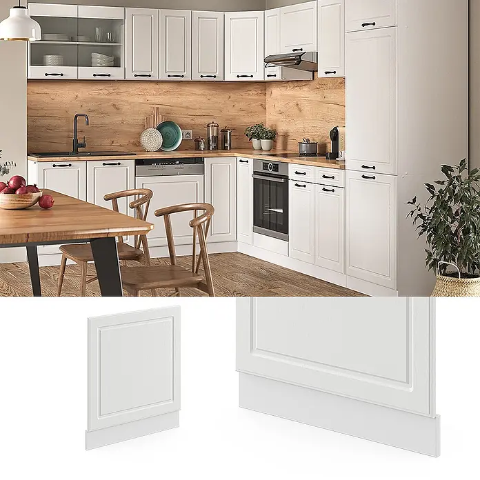 Vicco Frontblende R-Line, Weiß Landhaus, 60 cm - 
