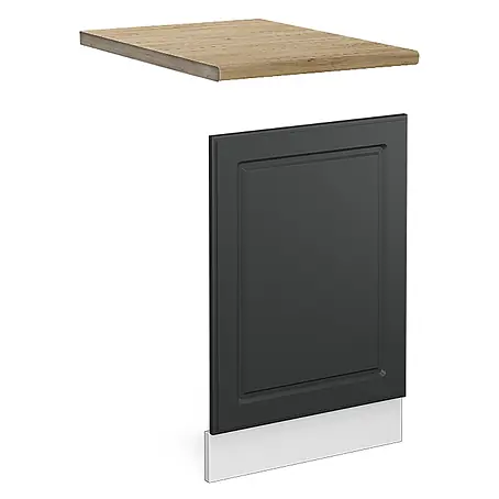 Vicco Frontblende R-Line, Anthrazit Landhaus, 45 cm