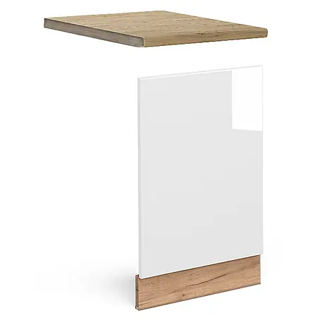 Vicco Frontblende Fame-Line, Weiß Hochglanz, 45 cm